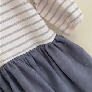 Light pink and grey dress by Petit Bateru